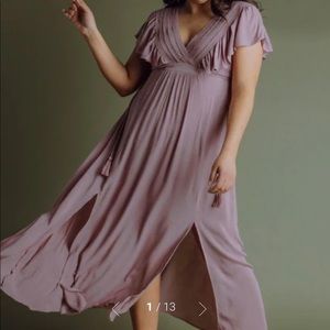 Baltic Born Jennifer Deep V Maxi Dress